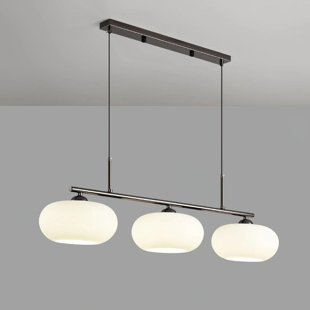 Linear Triple Glass Pendant Light