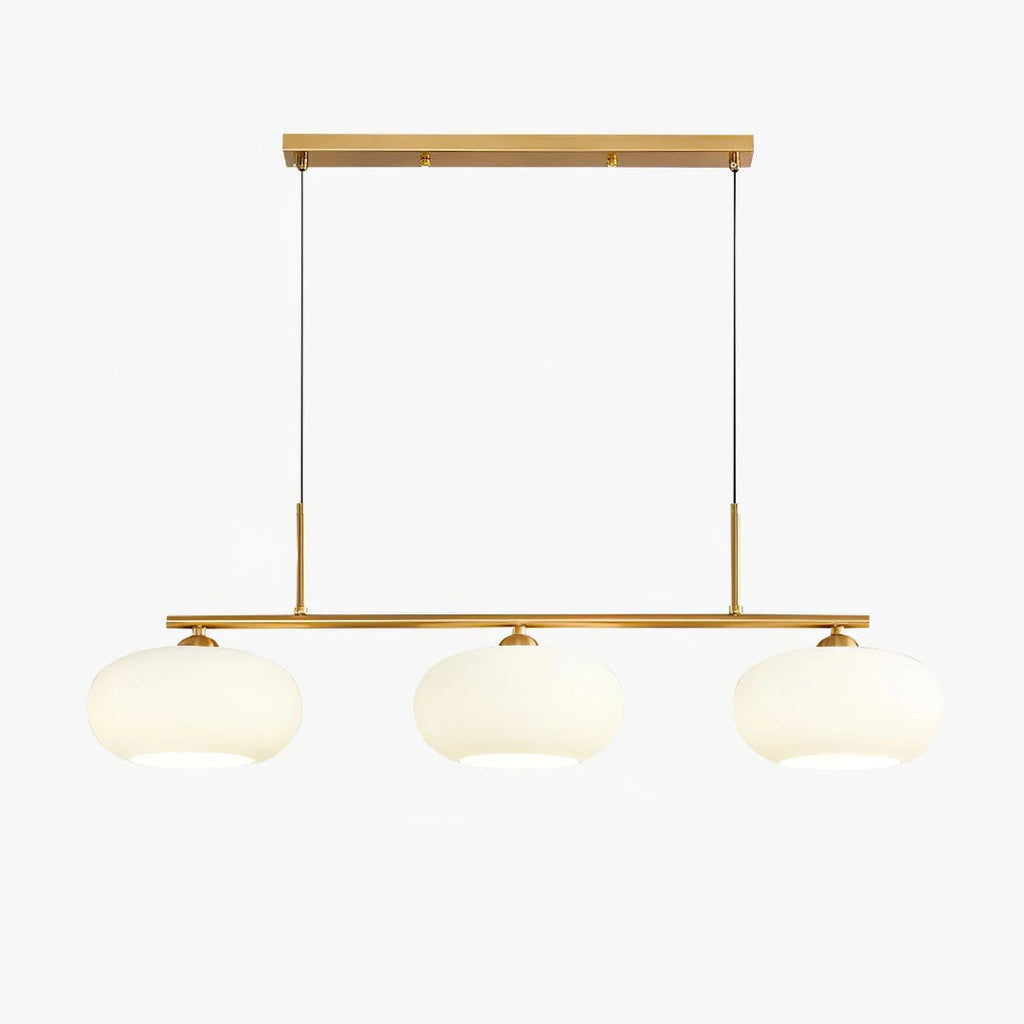 Linear Triple Glass Pendant Light
