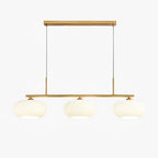 Linear Triple Glass Pendant Light