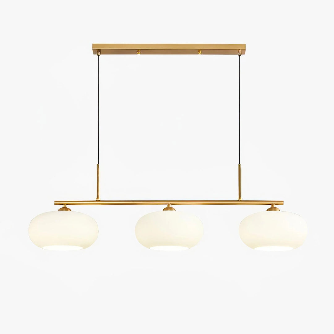 Linear Triple Glass Pendant Light