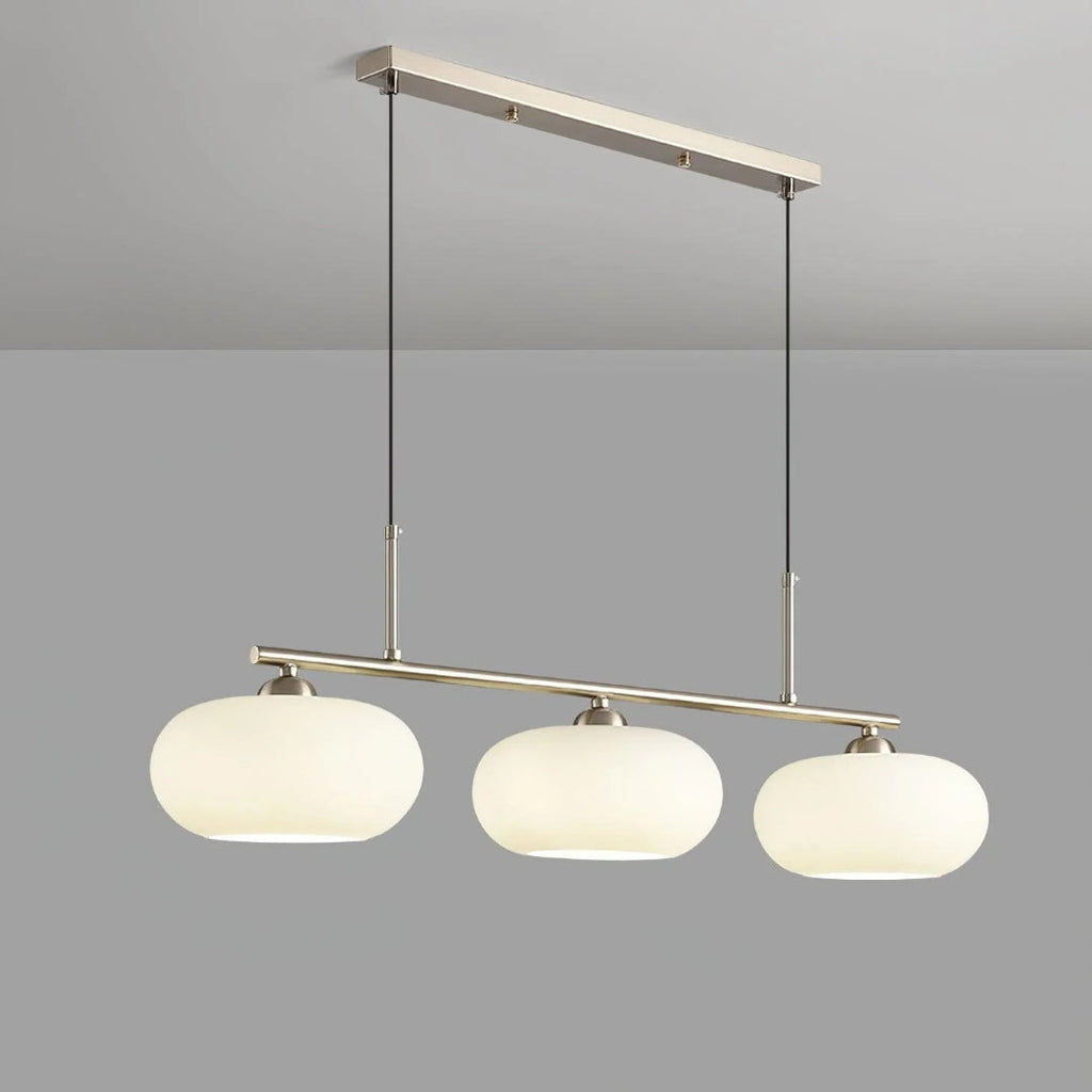 Linear Triple Glass Pendant Light