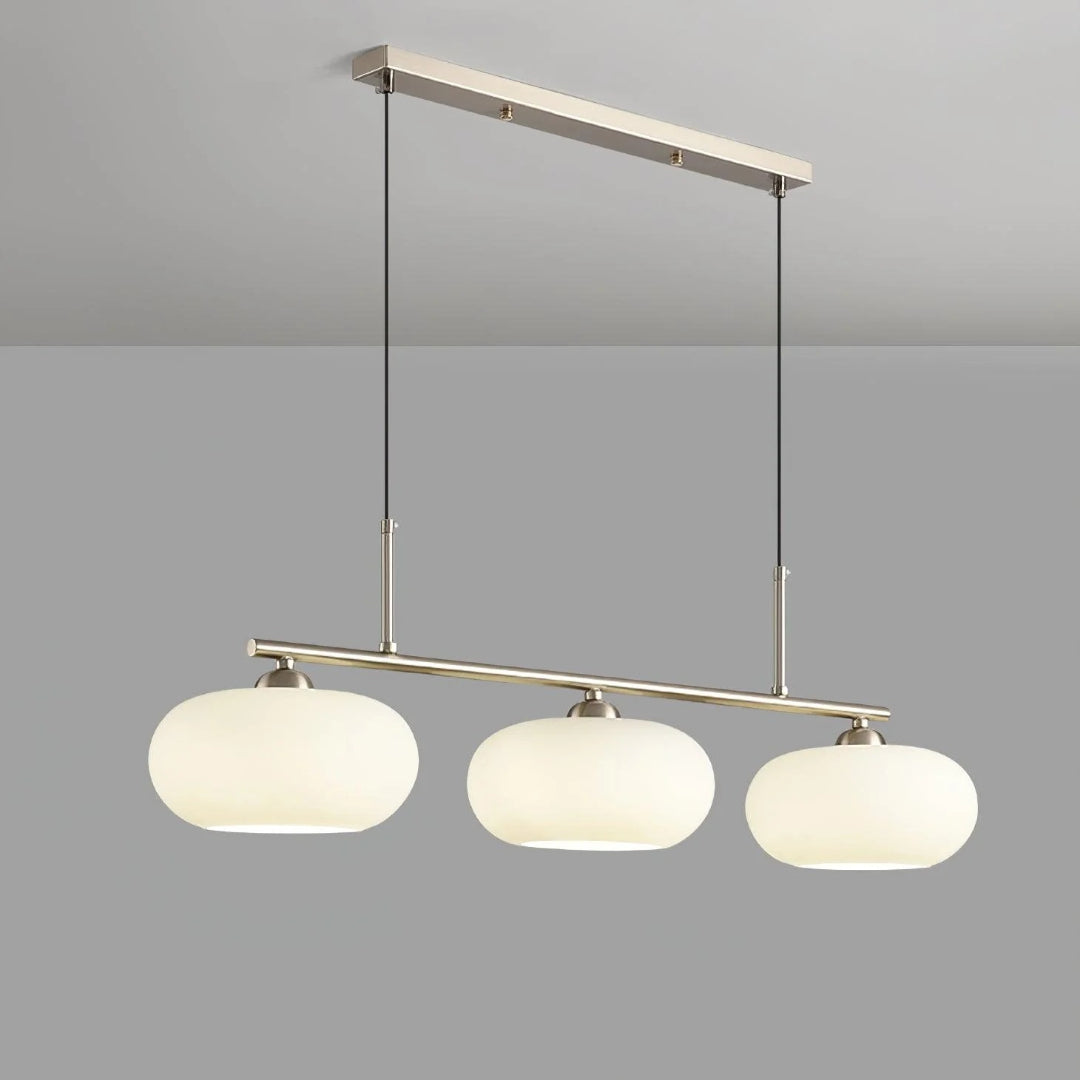 Linear Triple Glass Pendant Light