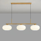 Linear Triple Glass Pendant Light