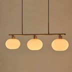 Linear Triple Glass Pendant Light