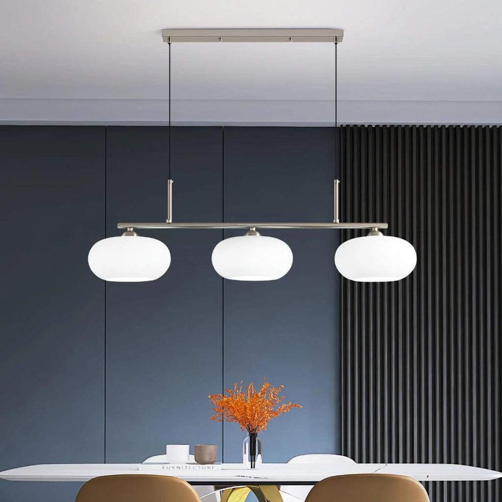 Linear Triple Glass Pendant Light
