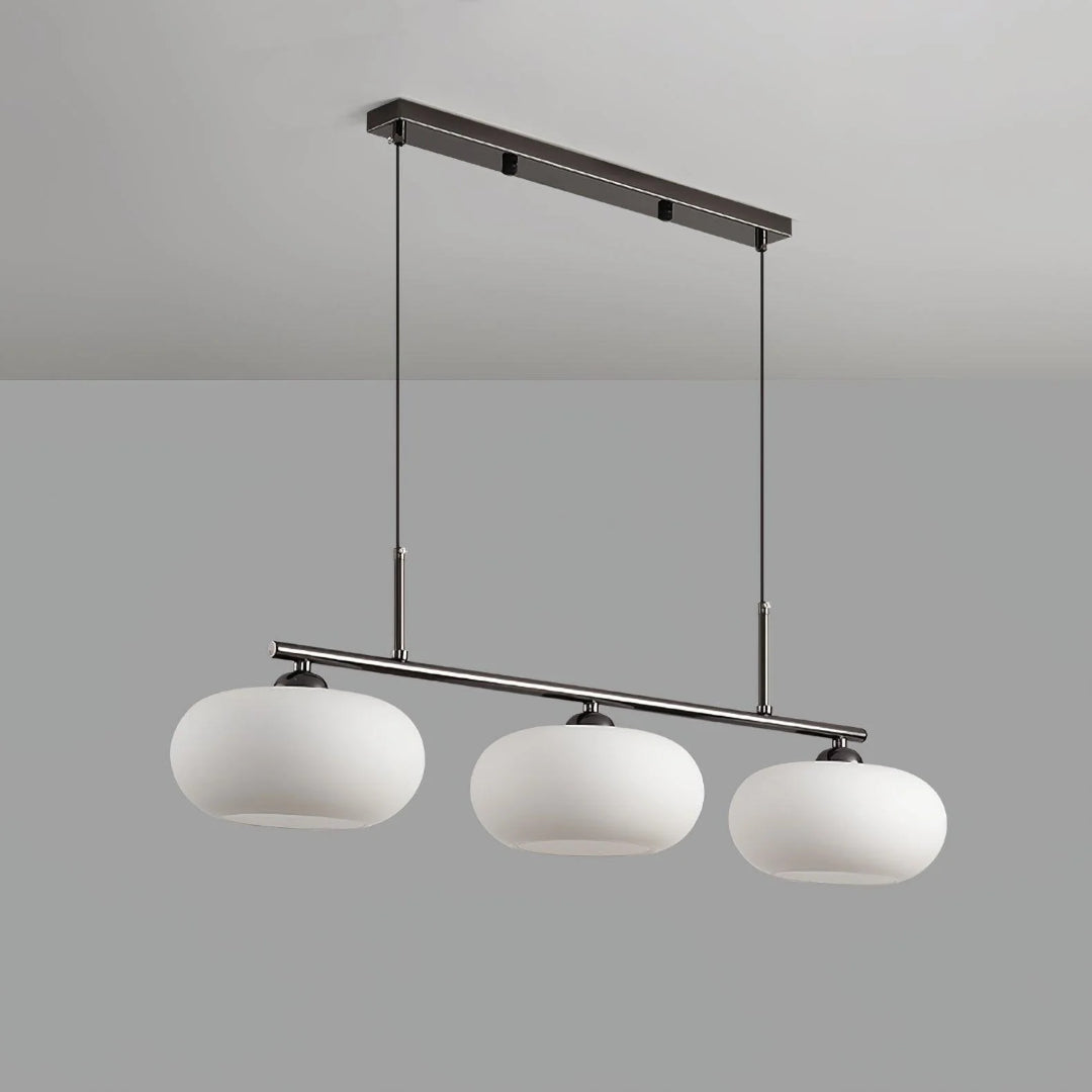 Linear Triple Glass Pendant Light