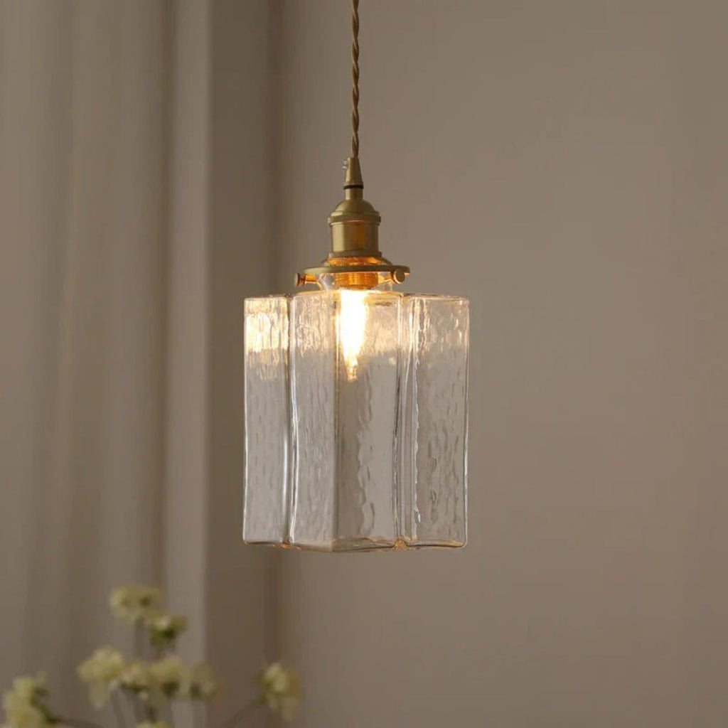 Vintage Glass Pendant Light