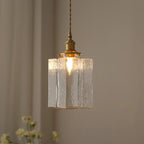 Vintage Textured Glass Pendant Light
