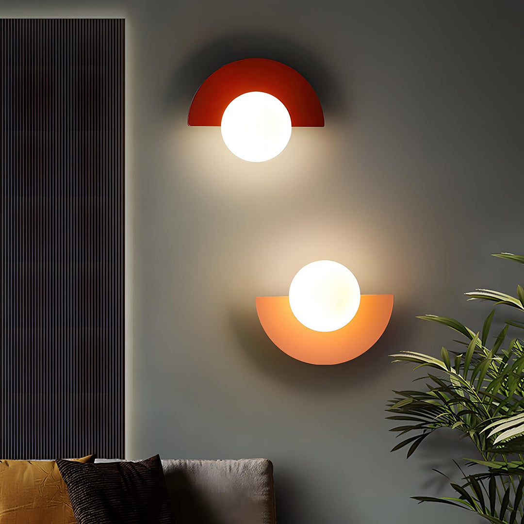 Semicircle Wall Lamp – Nordic Minimalist LED Design With Dimmable Control