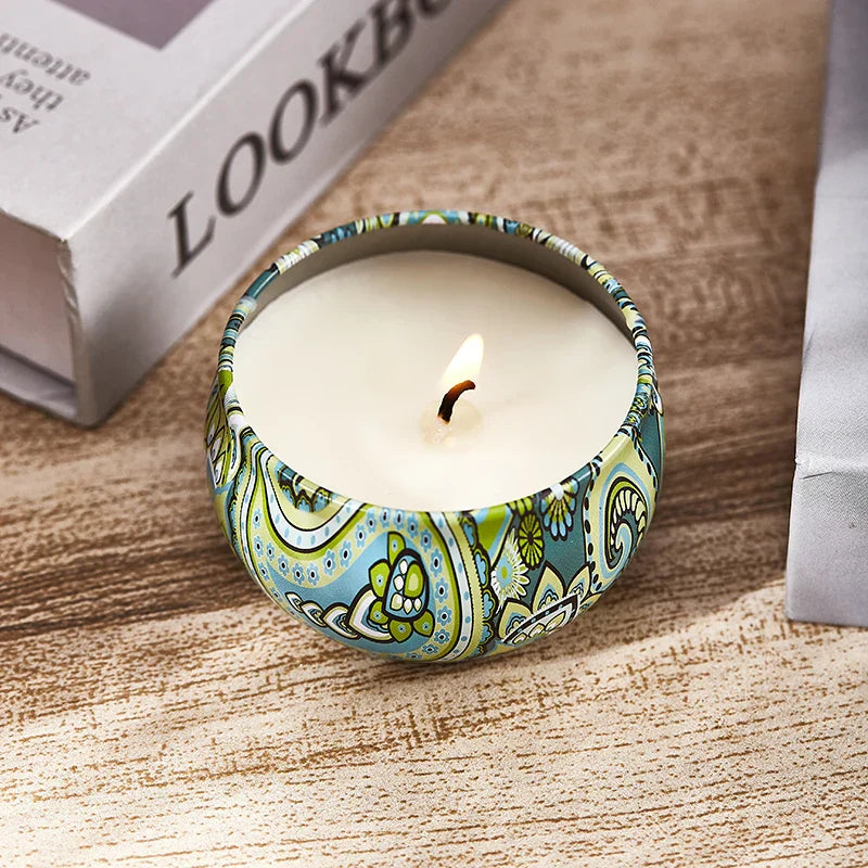 Bohemian Scented Candle Set Decorative Soy Wax Aromatherapy Gift Collection