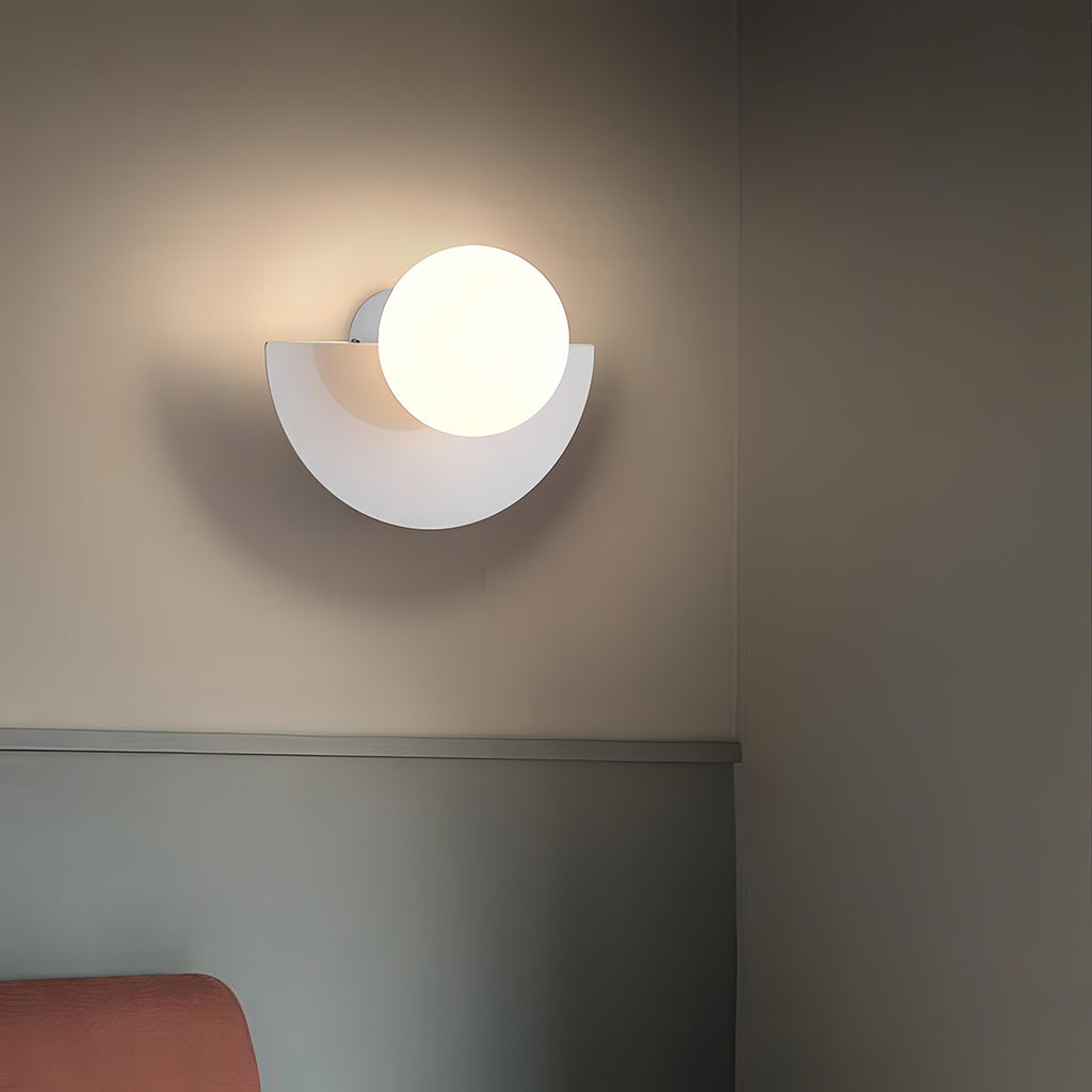 Semicircle Wall Lamp – Nordic Minimalist LED Design With Dimmable Control