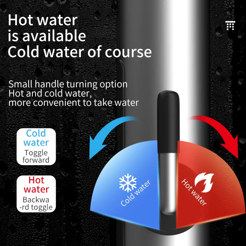 Electric Kitchen Faucet with Instantaneous Water Heater 3000W Stainless Steel