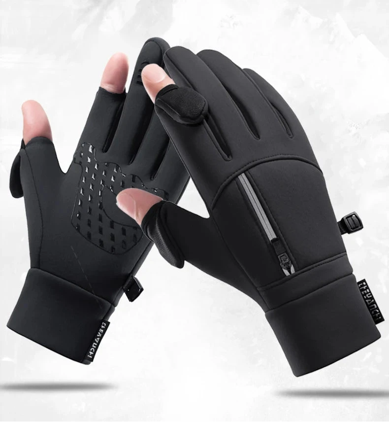 Waterproof Winter Gloves | Thermal Touchscreen Cycling Gloves | Windproof Outdoor Rain Gloves with Warm Thermal Fleece Lining