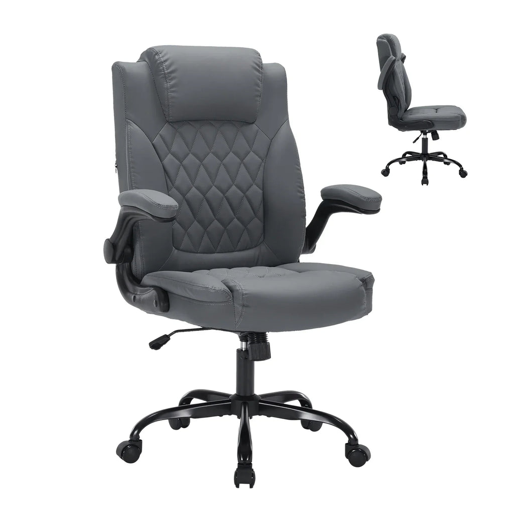 Ergonomic Executive Office Chair Padded Leather Desk Chair