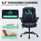 Ergonomic Executive Office Chair Padded Leather Desk Chair