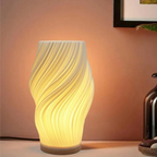 Modern Wavy Table Lamp Sculptural Ambient Light Contemporary Bedside Accent Lamp