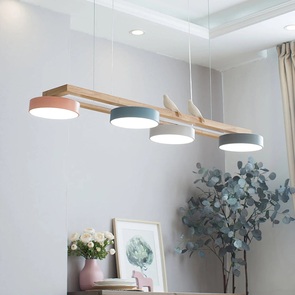 Scandinavian Wooden Pendant Light