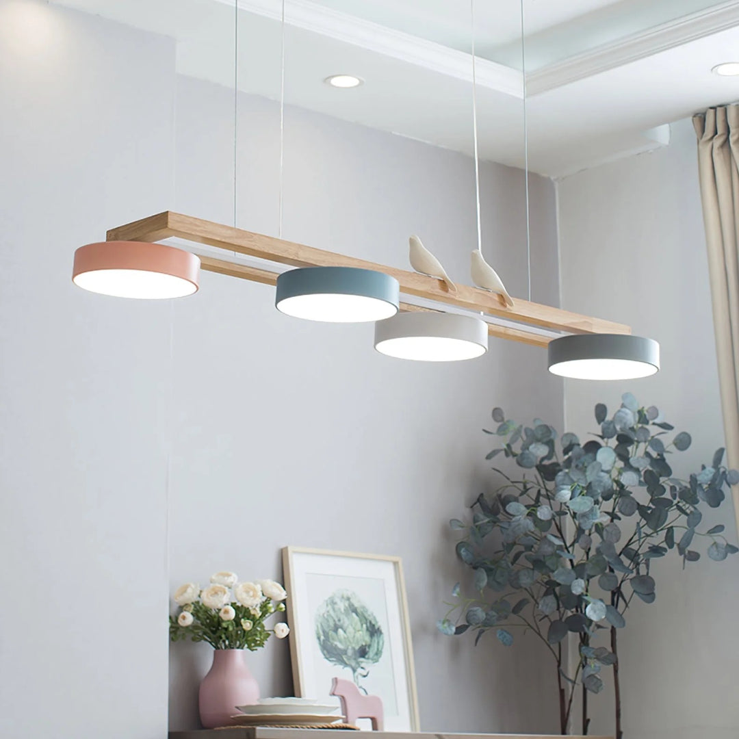 Scandinavian Wooden Pendant Light