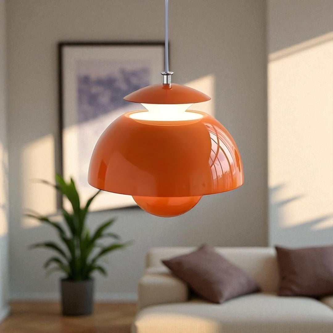 Scandinavian Glass Dome Pendant Light