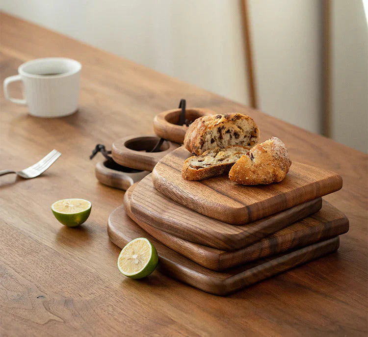 Walnut Wood Cutting Board | Double-Sided Design for Food Prep and Serving | Knife-Friendly Surface for Daily Kitchen Use