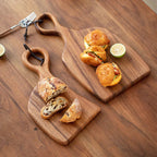 Walnut Wood Cutting Board | Double-Sided Design for Food Prep and Serving | Knife-Friendly Surface for Daily Kitchen Use