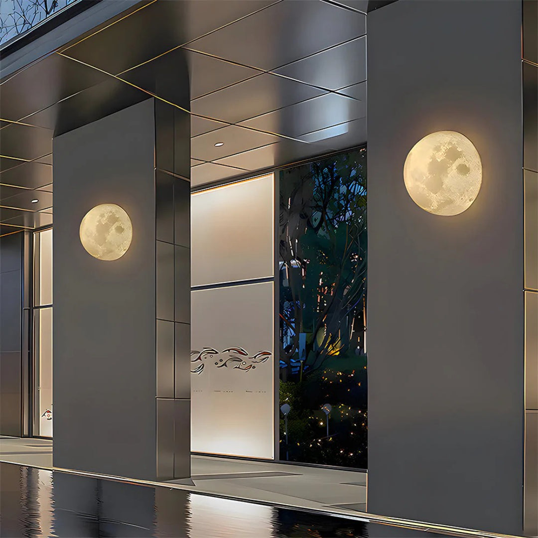 Moon Texture Wall Light