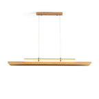 The Sora Linear Chandelier as a statement piece in an entryway.