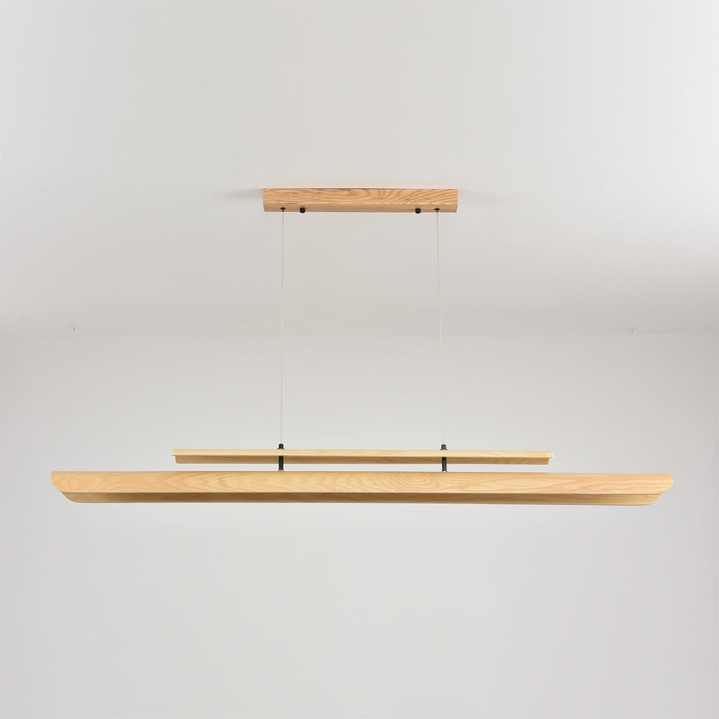 The 120cm version of the chandelier in a compact dining space.