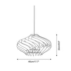 Japandi Wooden Pendant Light