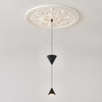 Pendant Light Metal and Acrylic Fixture | Integrated LED with Adjustable Cable | Sloped Ceiling Compatible Modern Indoor Design