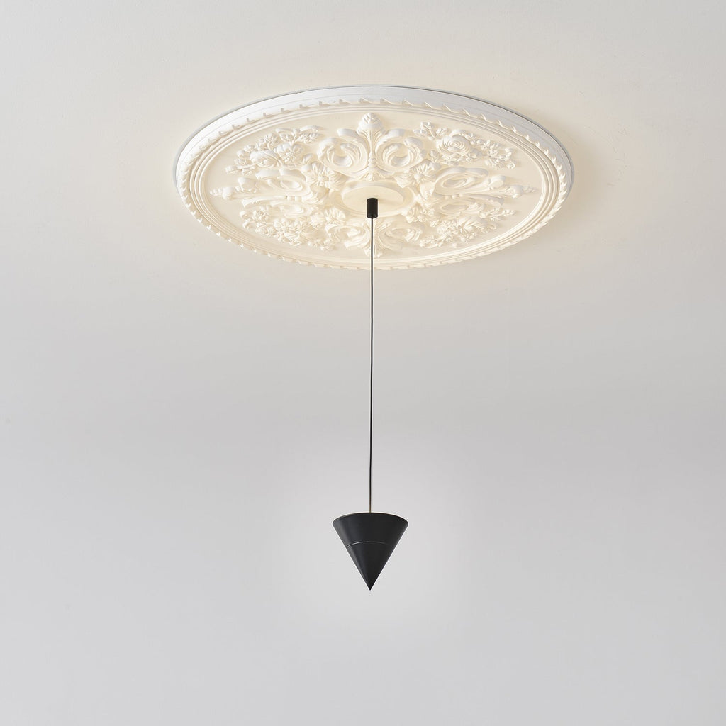 Pendant Light Metal and Acrylic Fixture | Integrated LED with Adjustable Cable | Sloped Ceiling Compatible Modern Indoor Design