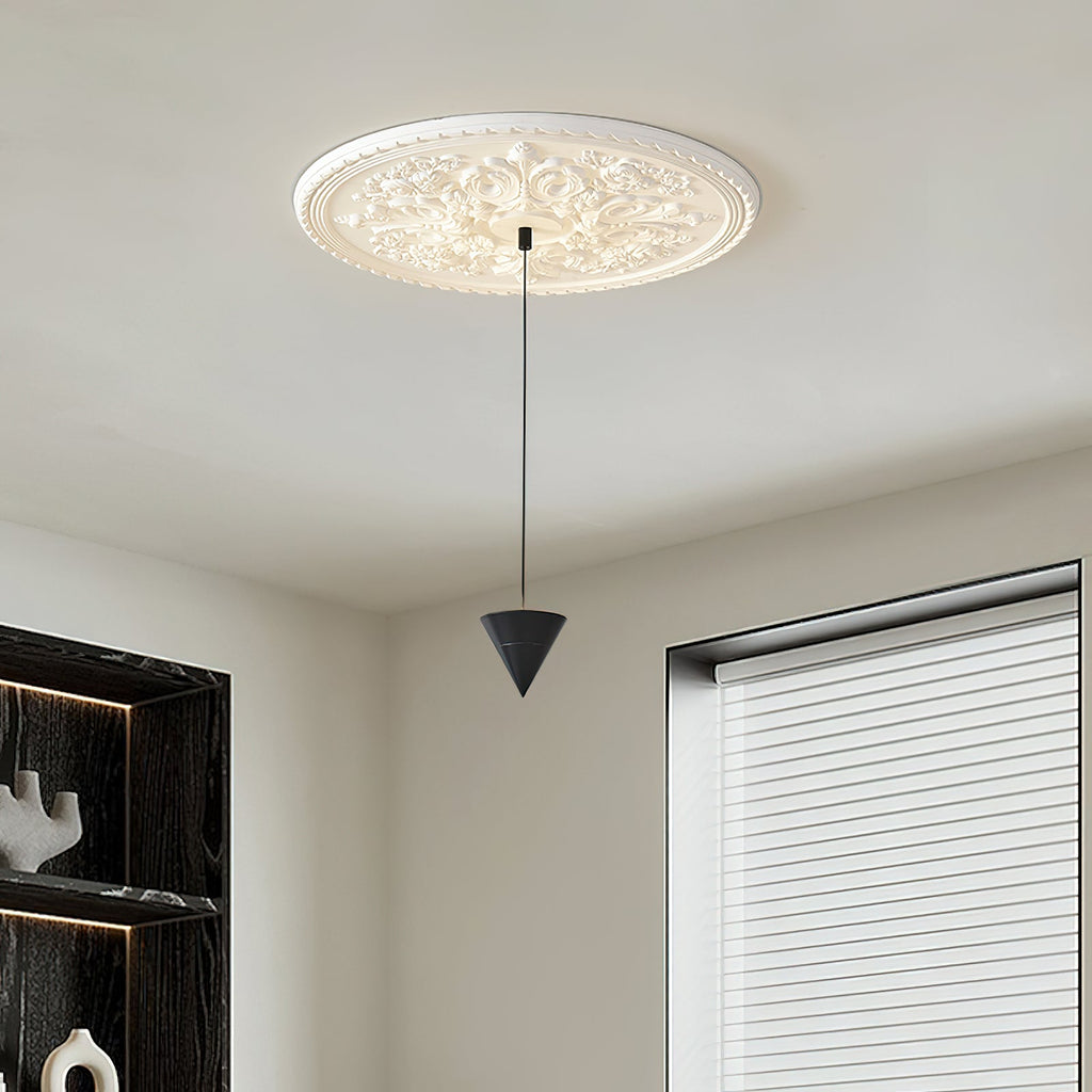 Pendant Light Metal and Acrylic Fixture | Integrated LED with Adjustable Cable | Sloped Ceiling Compatible Modern Indoor Design