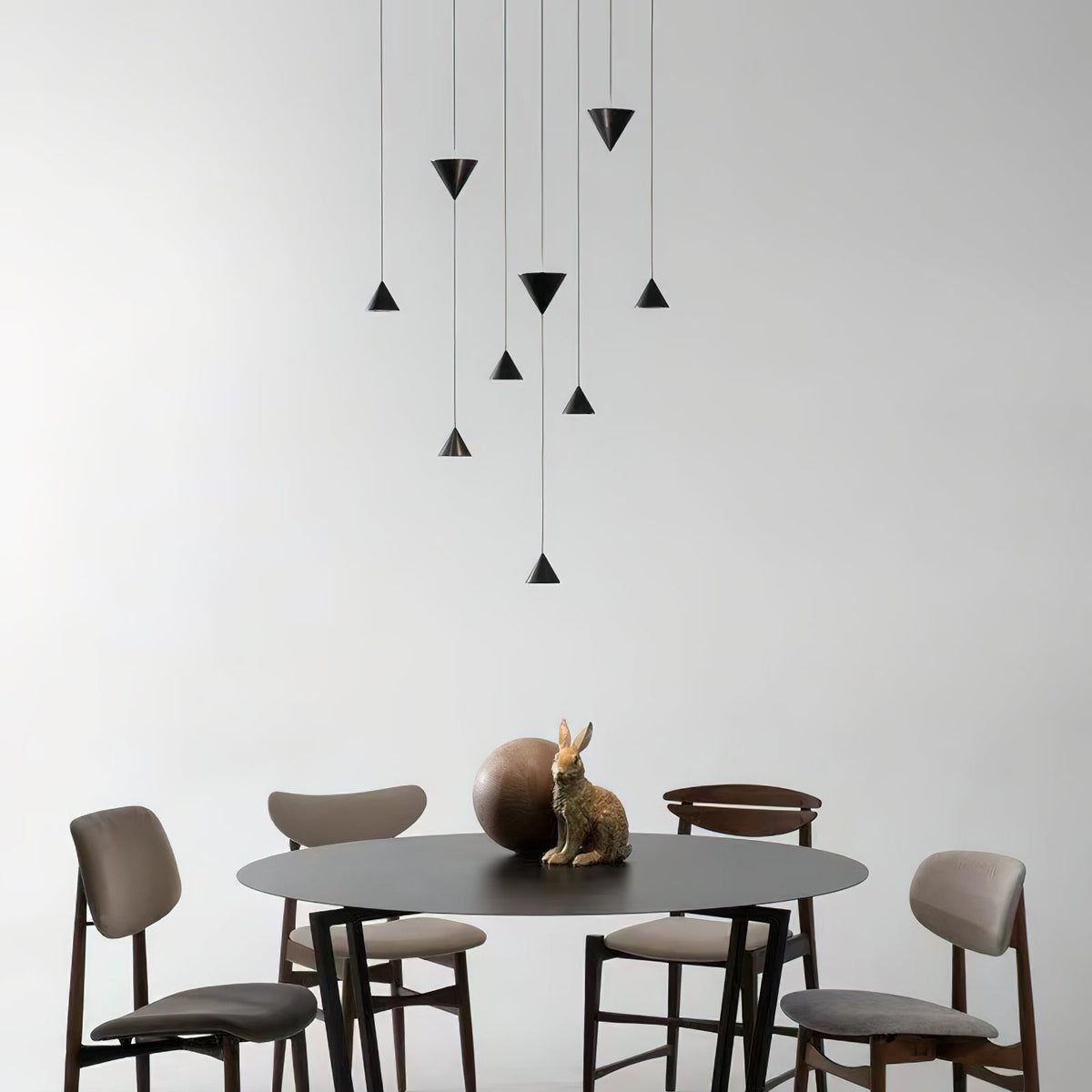Pendant Light Metal and Acrylic Fixture | Integrated LED with Adjustable Cable | Sloped Ceiling Compatible Modern Indoor Design