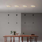 Pendant Light Metal and Acrylic Fixture | Integrated LED with Adjustable Cable | Sloped Ceiling Compatible Modern Indoor Design