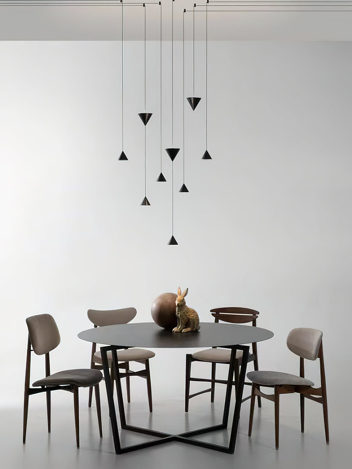 Pendant Light Metal and Acrylic Fixture | Integrated LED with Adjustable Cable | Sloped Ceiling Compatible Modern Indoor Design