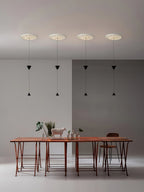 Pendant Light Metal and Acrylic Fixture | Integrated LED with Adjustable Cable | Sloped Ceiling Compatible Modern Indoor Design