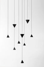 Pendant Light Metal and Acrylic Fixture | Integrated LED with Adjustable Cable | Sloped Ceiling Compatible Modern Indoor Design