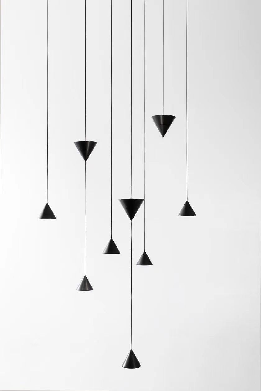 Pendant Light Metal and Acrylic Fixture | Integrated LED with Adjustable Cable | Sloped Ceiling Compatible Modern Indoor Design