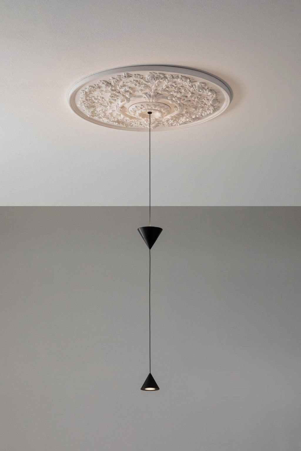 Pendant Light Metal and Acrylic Fixture | Integrated LED with Adjustable Cable | Sloped Ceiling Compatible Modern Indoor Design