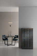 Pendant Light Metal and Acrylic Fixture | Integrated LED with Adjustable Cable | Sloped Ceiling Compatible Modern Indoor Design