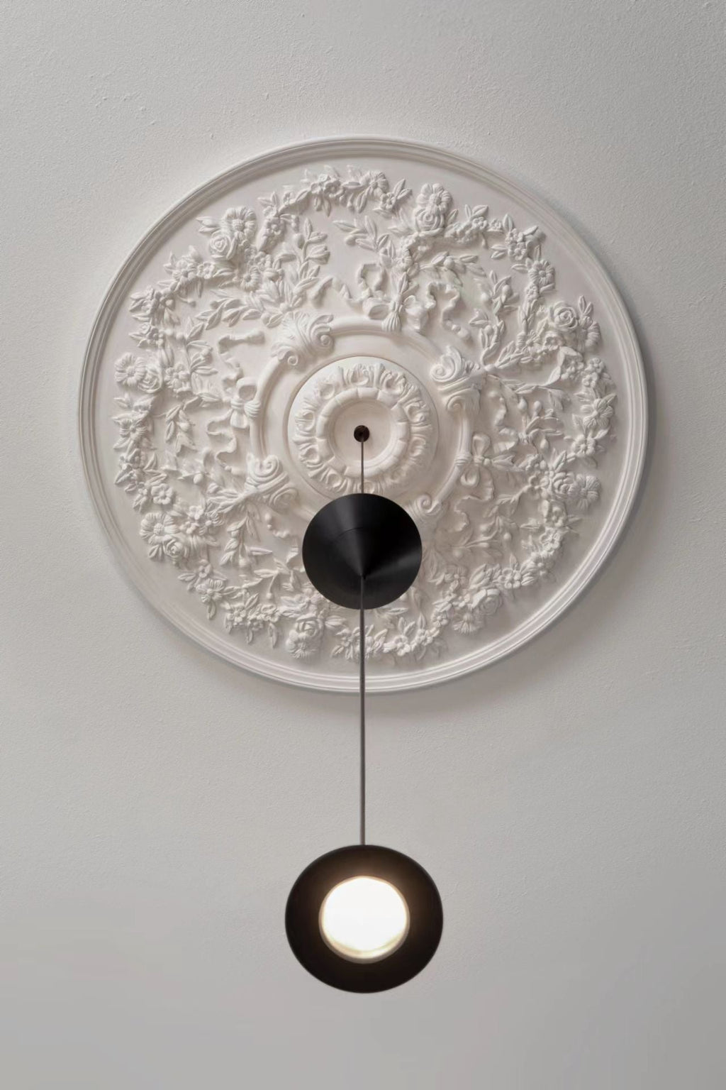 Pendant Light Metal and Acrylic Fixture | Integrated LED with Adjustable Cable | Sloped Ceiling Compatible Modern Indoor Design