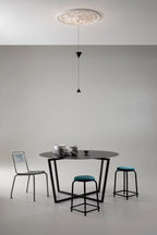 Pendant Light Metal and Acrylic Fixture | Integrated LED with Adjustable Cable | Sloped Ceiling Compatible Modern Indoor Design