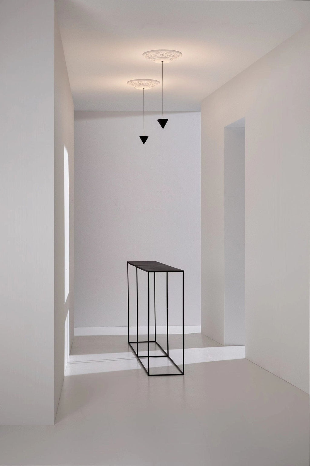 Pendant Light Metal and Acrylic Fixture | Integrated LED with Adjustable Cable | Sloped Ceiling Compatible Modern Indoor Design