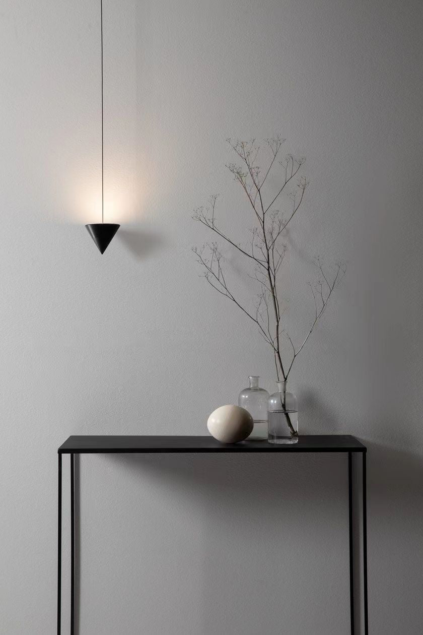 Pendant Light Metal and Acrylic Fixture | Integrated LED with Adjustable Cable | Sloped Ceiling Compatible Modern Indoor Design