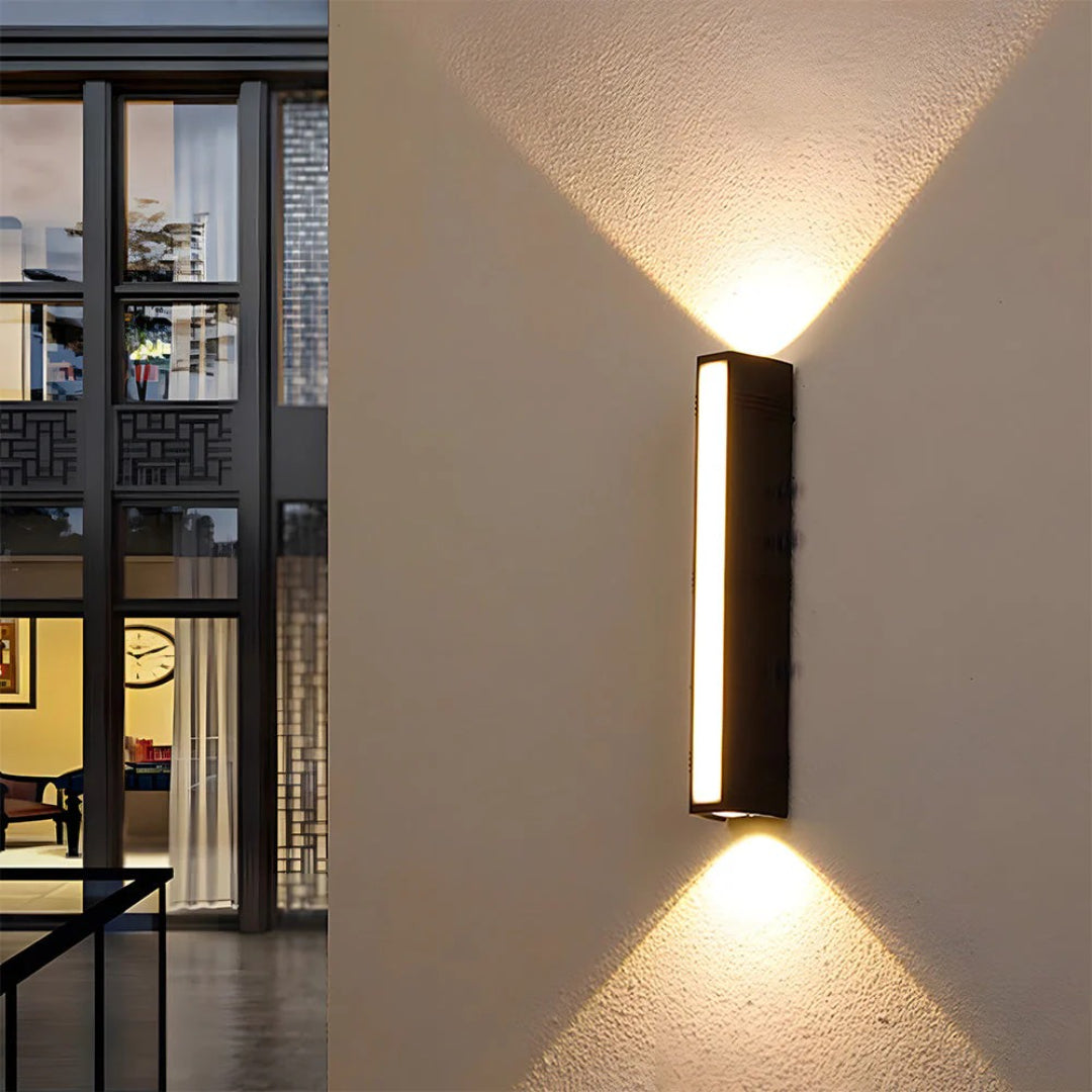 Minimalist Tubular Outdoor Wall Light