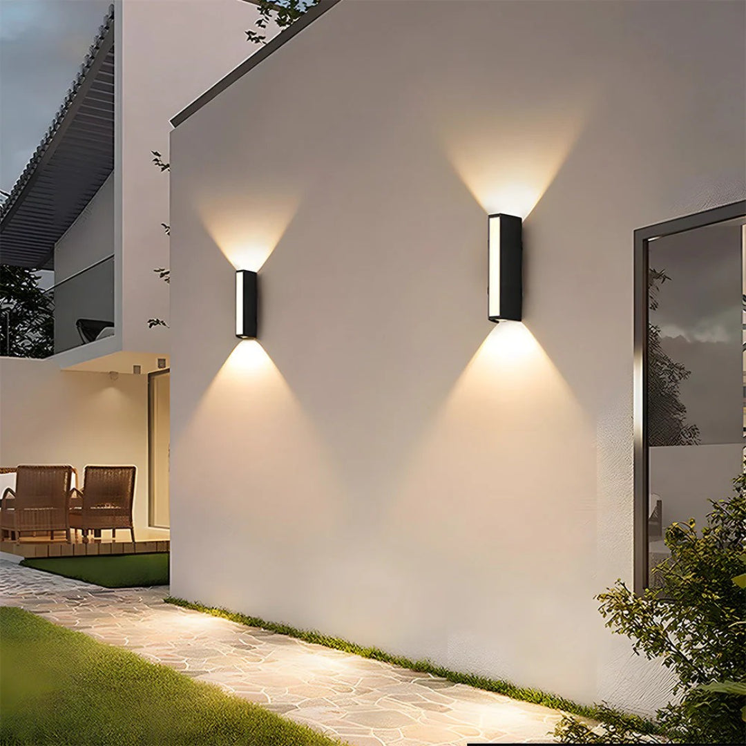 Minimalist Tubular Outdoor Wall Light