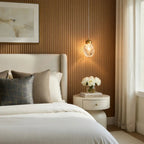Crystal Glass Pendant Light Metal Wired Suspension | Luminous Clarity Design | Ambient Illumination for Interior Spaces