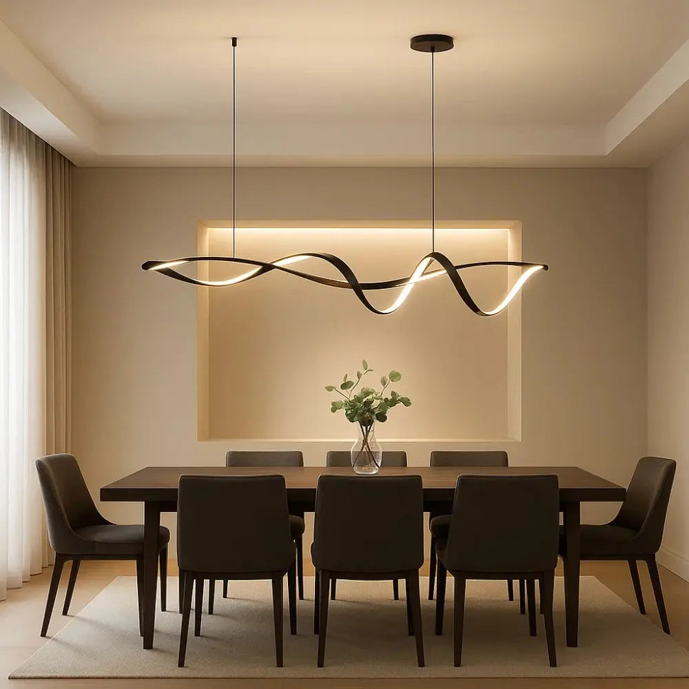 LED Pendant Light Acrylic and Aluminium | Contemporary Minimalist Style | Energy Efficient Balanced Home Illumination