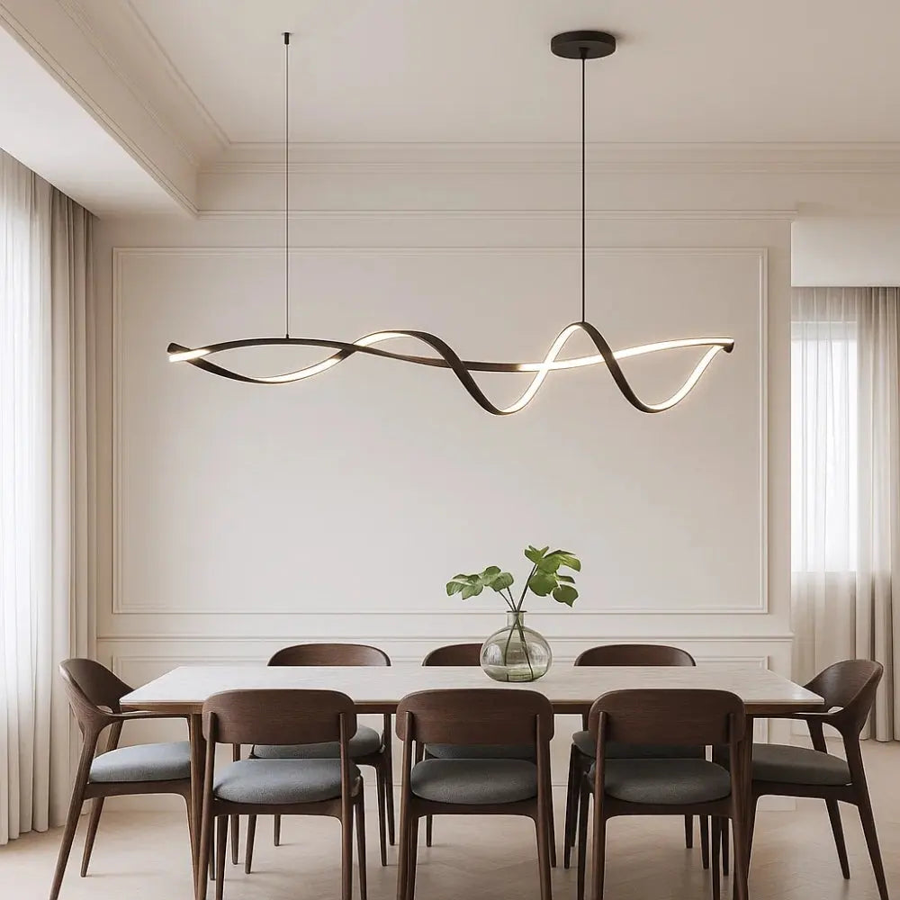 LED Pendant Light Acrylic and Aluminium | Contemporary Minimalist Style | Energy Efficient Balanced Home Illumination