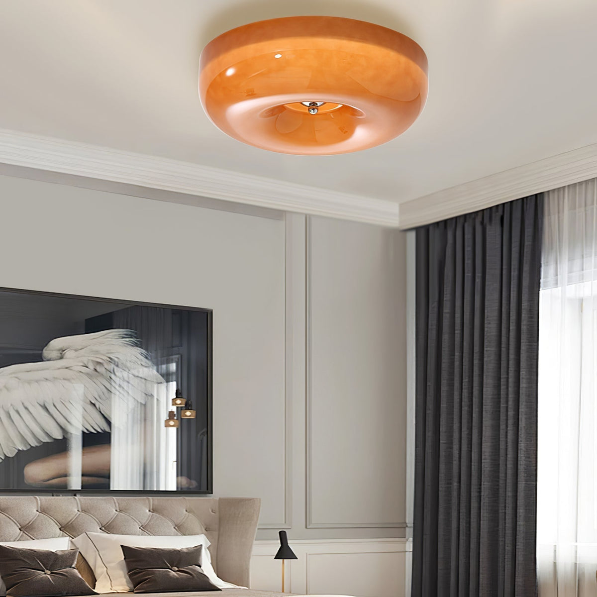 Afralia Plafonnier Moderne en Verre Tourbillonnant - Neutralighting